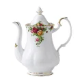 Royal Doulton 15210051 Albert Old Country Roses Coffee Pot Large Mostly White with Multicolored Floral Print 42oz