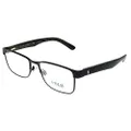 Ralph Lauren unisex adult Ph1157 Prescription Eyewear Frames, Matte Black, 53-17-145 US