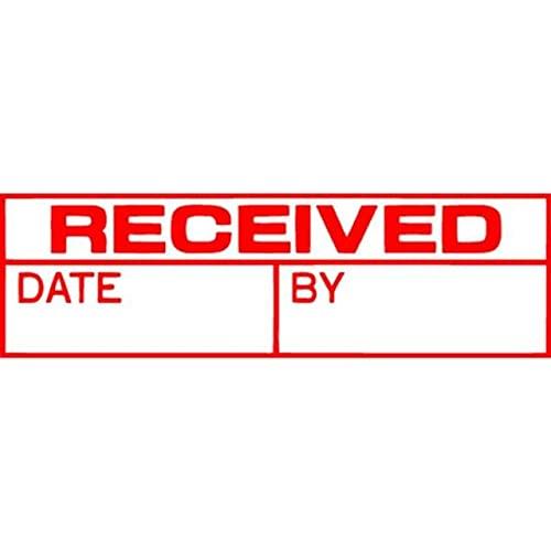 Xstamper CX-BN 1680 'Received/Date/by' Stamp, Red
