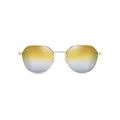 Maui Jim Men's Hukilau Sunglasses, Gold metal Dual Mirror (gold-to-silver over HCL Bronze), 52mm UK