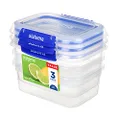Sistema KLIP IT PLUS Food Storage Container | 1 L Leak-Proof, Stackable & Airtight Fridge/Freezer Container with Lid | BPA-Free Plastic | 1 Count