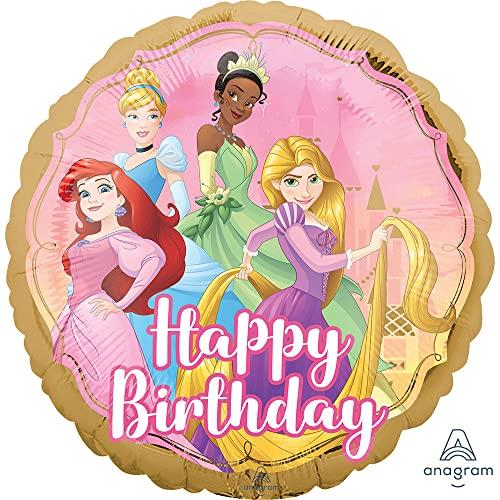 Amscan Standard HX Disney Once Upon A Time Happy Birthday Balloon, 45 cm Size