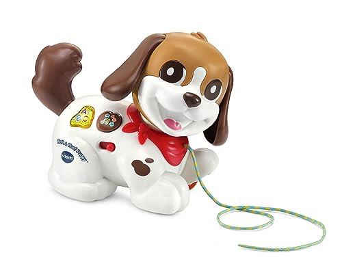 VTech Walk & Woof Puppy - Educational Pull Along Puppy - 565003 -Multicolour