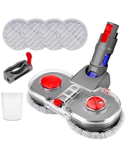 Electric Mop Head Attachment for Dyson V7 V8 V10 V11 V15 & Gen5 Vacuum Cleaners, 6 Washable Dry & Wet Mopping Pads Included, Accessories for Cordless Dyson Mop Head