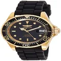 Invicta Men's Pro Diver Automatic Watch with Silicone Band, Black (Model 23681), Black, 23681