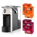 Lavazza, A Modo Mio Jolie, Coffee Capsule Machine, with 64 Coffee Capsules, Espresso Intenso and Espresso Delizioso, 1250 W, 220–240 V, 50–60 Hz, White