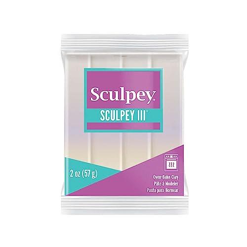 Sculpey III Oven Bake Polymer Clay- 57g - Pearl, S3021101