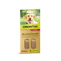 Drontal Allwormer Chews for Dogs 10-35kg, 2 Pack, 2 chews
