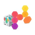 Nanoleaf Shapes WiFi and Thread Smart RGBW 16M+ Color LED Dimmable Gaming and Home Decor Wall Lights Starter Kit Hexagons 7 Pack