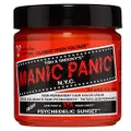 MANIC PANIC Psychedelic Sunset Neon Orange Hair Dye - Classic High Voltage - Semi Permanent Radiant, Fiery, Neon Orange Hair Color - Vegan, PPD And Ammonia Free (4oz)