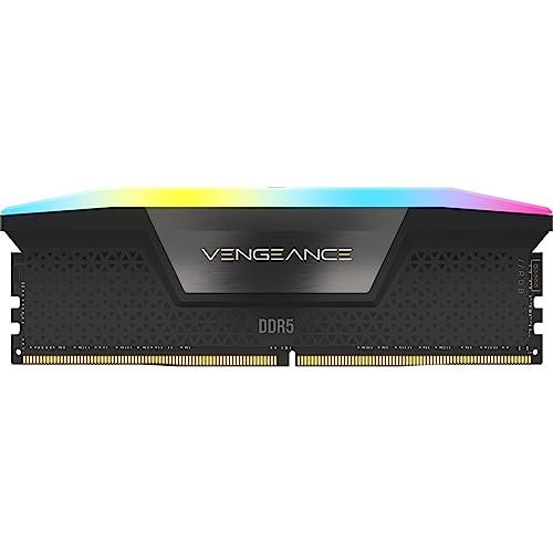Corsair Vengeance RGB DDR5 RAM 48GB (2x24GB) 7000MHz CL40 Intel XMP iCUE Compatible Computer Memory - Black (CMH48GX5M2B7000C40)