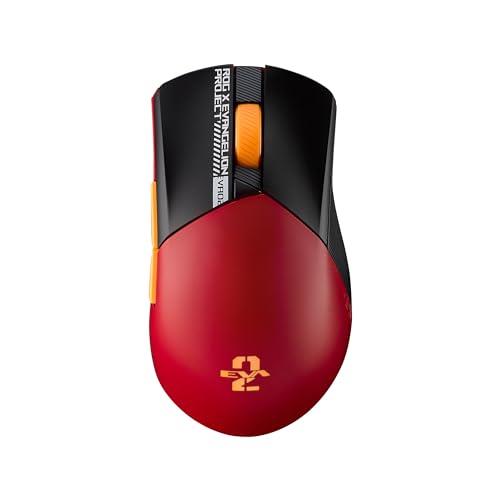 ASUS ROG Gladius III Wireless AimPoint Gaming Mouse EVA-02 Edition - Lightweight 79g, 36,000-dpi ROG AimPoint Optical Sensor, ROG SpeedNova 2.4GHz, Bluetooth, ROG Push-Fit Swappable Switches
