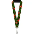 Buckle-Down Lanyard, Decorated Tree 2 with Bows, Lights and Candy Canes, 22 Inch Length x 1 Inch Width