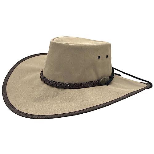 Jacaru Australia 0125 Parks Explorer Solid Wide Brim Hat, Beige, Medium