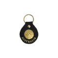 Jacaru Australia 6401 Round Keyring with Coin, Black