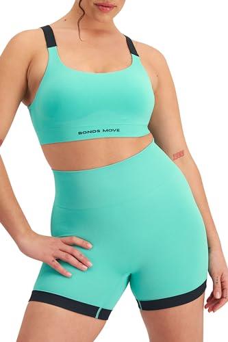 Bonds Women's Move Seamless Bralette, Teal Glow (1 Pack), XX-Large