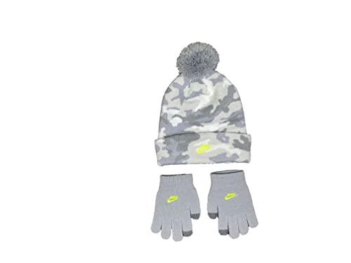 Nike Big Boys Futura Camo-Print Beanie & Gloves 2 Piece Set (G(9A2827-G6J)/G, 8-20)