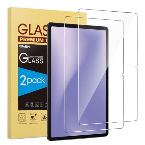 SPARIN - Samsung Galaxy Tab S10 Plus/S9 Plus/S9 FE Plus/S7 FE 5G/S8+ 12.4 inch Screen Protector, HD Tempered Glass for Galaxy Tablet S10+, Anti-Scratch, High Response, Pack