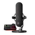 SteelSeries Alias Pro Kit - XLR Microphone + Stream Mixer - 3 Times Larger Capsule for Gaming, Streaming and Podcasting - USB/XLR Interface - Custom Control - RGB - Single or Dual PC