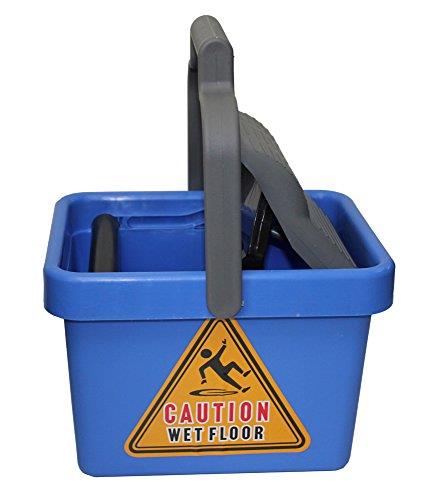 Cleanlink Mop Bucket Plastic Wringer 9 Litre Blue,