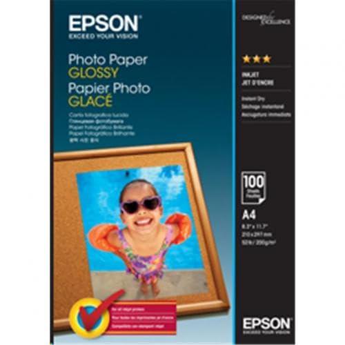 Epson Photo Paper Glossy A4 - 100 Sheets (200 GSM), C13S042540