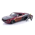 Jada Toys Marvel Guardians of The Galaxy 1:24 1967 Shelby GT500 Die-cast Car with 2.75" Starlord Figure