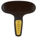JW Gripsoft Self-Cleaning Slicker Brush, Grey/Yellow, Large