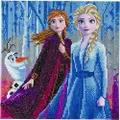 Craft Buddy Disney Elsa Anna and Olaf Crystal Art Kits, 30 x 30 cm
