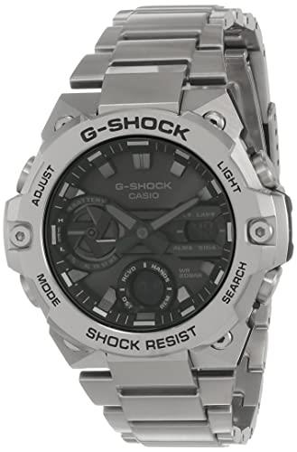 G-SHOCK GSTB400D-1A Mens black Analog/Digital Watch with stainless steel Band