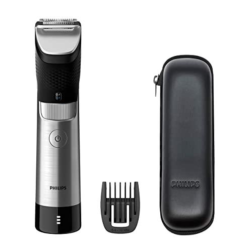 Philips BT9810/15 Beard Trimmer Series 9000 Prestige for Precision Incomparable with Long Attachment Comb