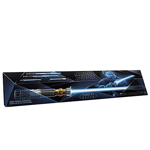 Hasbro Star Wars The Black Series Obi-Wan Kenobi Force FX Elite Lightsaber with Advanced LED and Sound Effects, Adult Collectible Roleplay Item