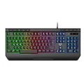 Laser PC Gaming Keyboard RGB LED Wired Full Size Keyboard Backlit RGB, 104 Keys, 9 Multimedia Keys, Anti Ghosting