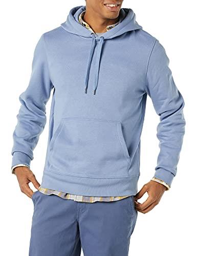 Amazon Essentials Men's Hooded Fleece Sweatshirt (Available in Big & Tall), Denim, Medium