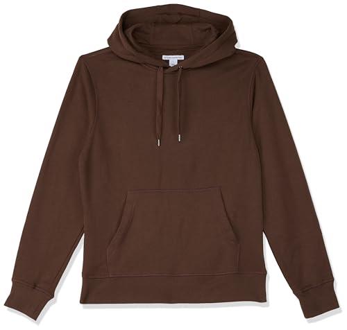 Amazon Essentials Men's Hooded Fleece Sweatshirt (Available in Big & Tall), Medium Brown