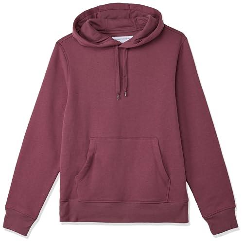 Amazon Essentials Men's Hooded Fleece Sweatshirt (Available in Big & Tall), Purple, Large