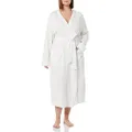 Amazon Essentials Women's Lightweight Waffle Full-Length Robe (Available in Plus Size), White, Medium