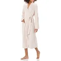 Amazon Essentials Women's Lightweight Waffle Full-Length Robe (Available in Plus Size), Pale Pink, Large