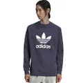 Adidas Men's Adicolor Classics Trefoil Crewneck Sweatshirt, Shadow Navy/White, Large