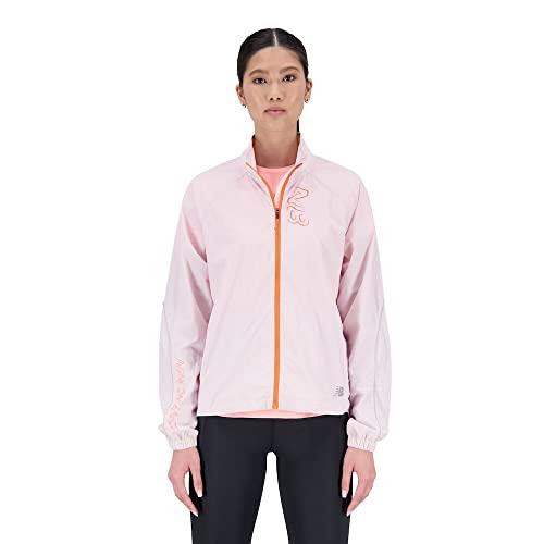 New Balance Women's Impact Run Packable Jacket, Stone Pink, Medium
