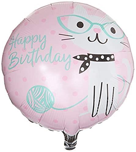 Creative Converting Purrfect Party Happy Birthday Cat Foil Balloon, 45 cm Size