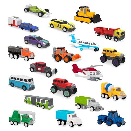 Driven by Battat – Toy Car Set – Miniature Cars – Toy Construction Vehicles – Emergency Vehicle Toys – 3 Years +