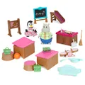 Li’l Woodzeez – Lil Woodzeez – Toy School Set – Animal Figurines – Dollhouse Furniture – Kids 3 Years + – Classroom & Playground Set - Deluxe