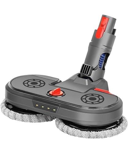 Hygieia Electric Mop Head Attachment for Dyson V7 V8 V10 V11 V15 (SV22) Cordless Vacuum Cleaners, 8X Washable Mop Pads Included, Accessories for Dyson Mop Head