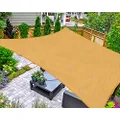 AsterOutdoor Sun Shade Sail Rectangle 6' x 10' UV Block Canopy for Patio Backyard Lawn Garden Outdoor Activities, Sand