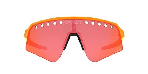 Oakley Men's OO9465 Sutro Lite Sweep Rectangular Sunglasses, Orange/Prizm Trail Torch, 39 mm
