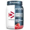 Dymatize ISO100 Hydrolyzed Protein Powder, 100% Whey Isolate Protein, 25g of Protein, 5.5g BCAAs, Gluten Free, Fast Absorbing, Easy Digesting, Strawberry, 20 Servings