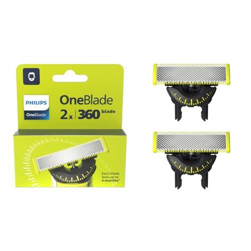 Philips OneBlade (360, Face) Replacement Blade, 2 Pack, QP420/50
