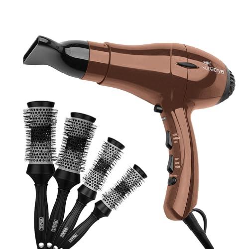 Wahl SupaDryer Hair Dryer, Copper with BONUS Four Ceramic Thermal Brushes Limited Edition