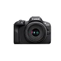 Canon EOS R100 + RF-S 18-45mm F4.5-6.3 IS STM (24.1MP APS-C Mirrorless Camera, Dual Pixel CMOS AF, 4K Video, Wi-Fi & Bluetooth)