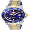Invicta Men's Pro Diver Quartz Watch with Stainless Steel Strap, Two-tone/Blue, Quartz Watch,Diver